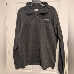 Columbia Men's Charcoal Quarter-Zip Fleece - Large